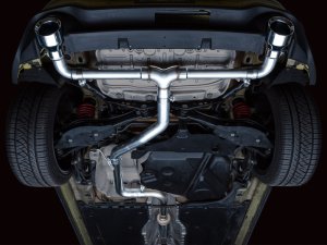 Volkswagen GTI Performance Exhaust - AWE Tuning - Cat-Back Track Edition - Chrome Silver - `22-`27